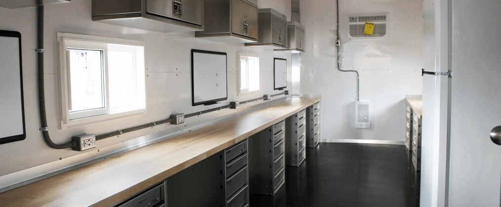 office trailer interior