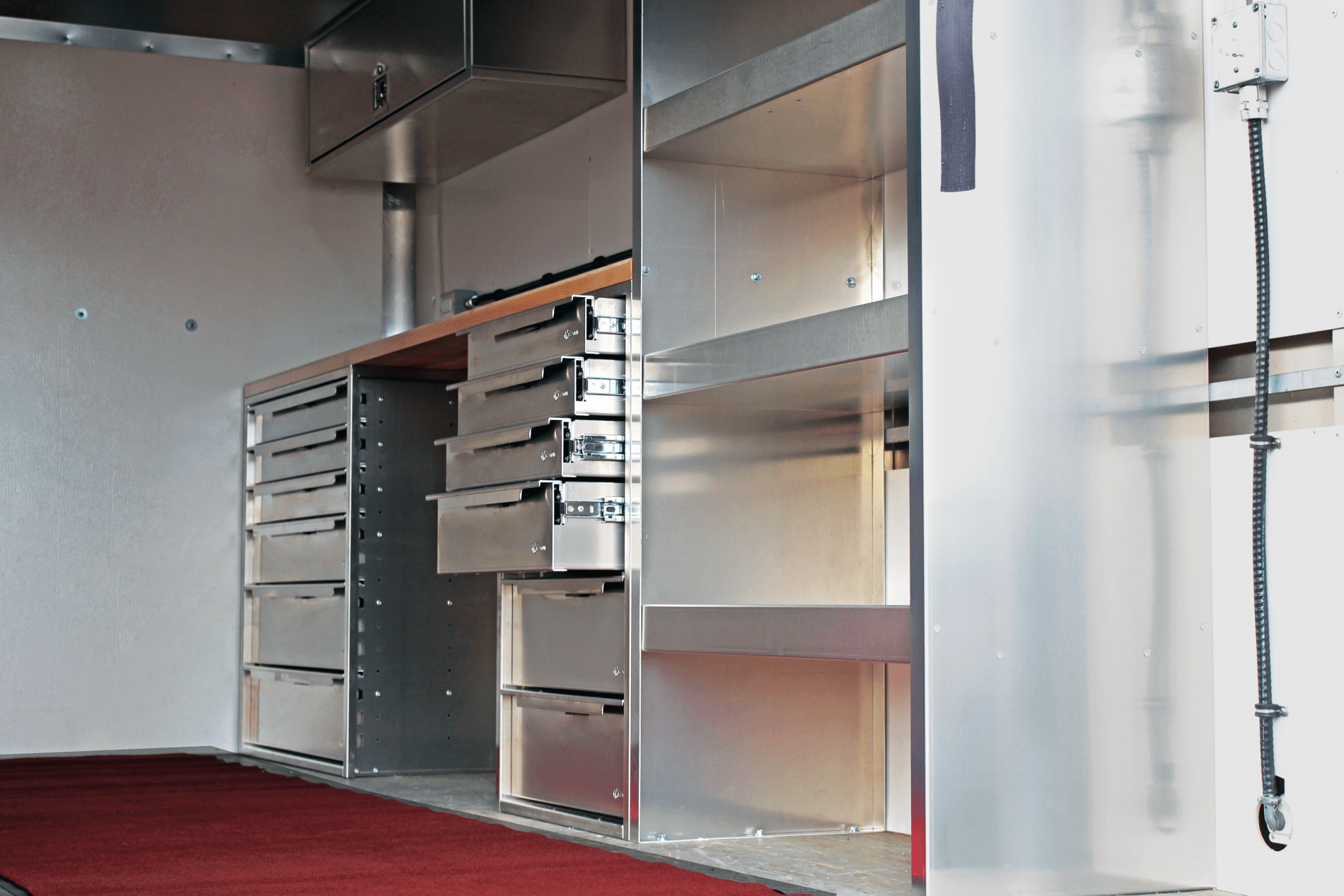 Interior Shelving And Cabinets Ez Stak Mobile Workspace Systems