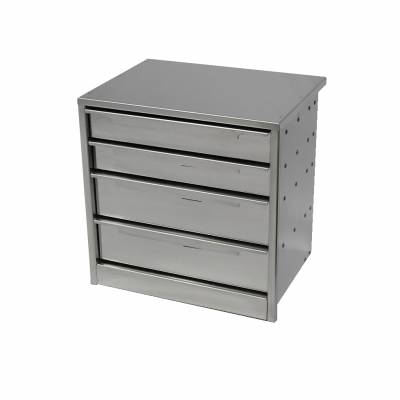 Modular aluminium drawer unit