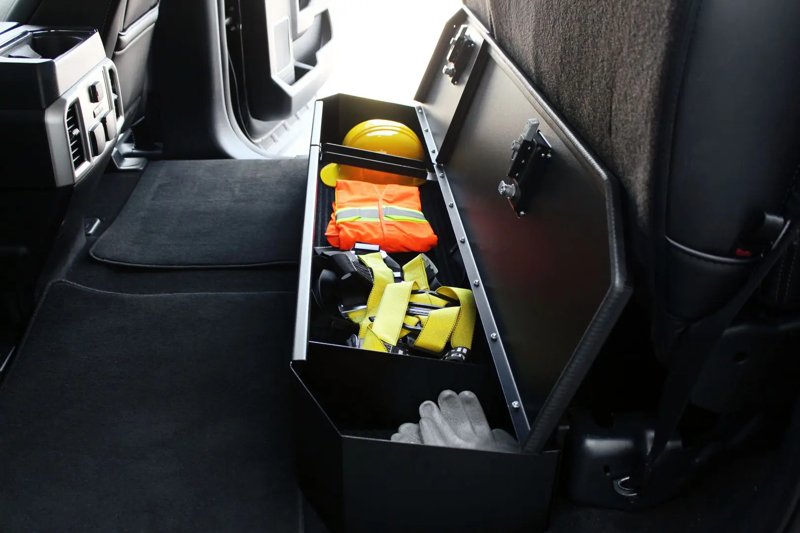 under seat pickup storage
